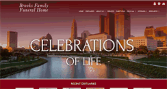 Desktop Screenshot of brooksfamilyfunerals.com